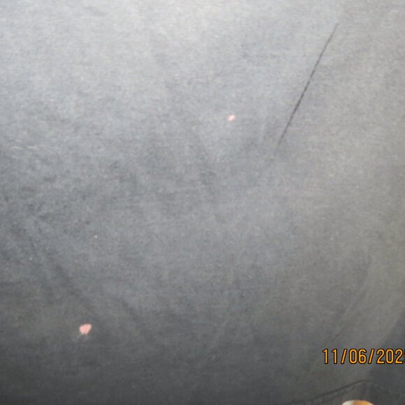 Men's Nautica 3 XL Black Short Sleeve T-Shirt with 2 small bleach stains - Picture 4 of 6